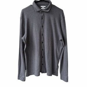 BRAX Perseus Pima Cotton Men's Gray Button-Up Long sleeve Shirt‎ Size XL